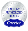 Alpha Heating and Air recognized as Carrier residential factory authorized dealer in Bandon.